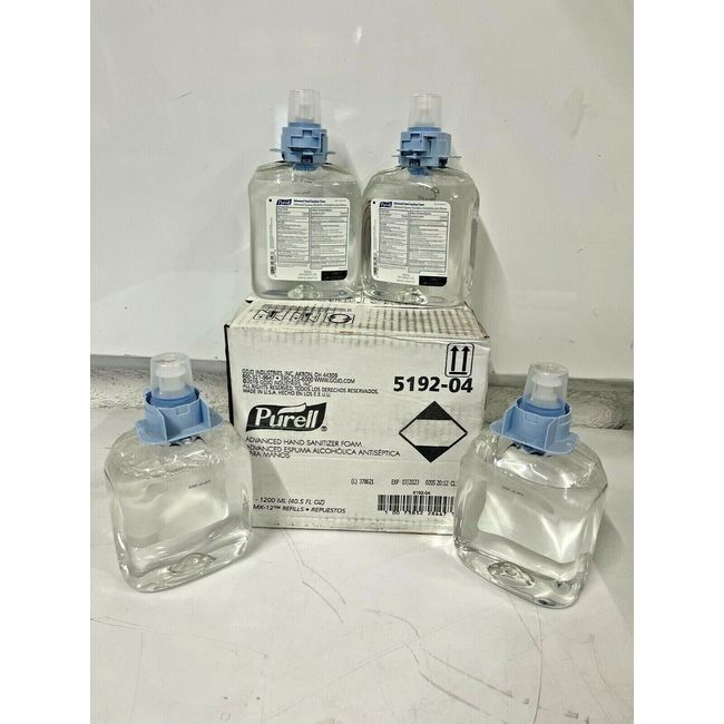 CASE OF 4 - Purell Advanced Hand Sanitizer Foam 1200 ml Refill FMX-12 5192-04