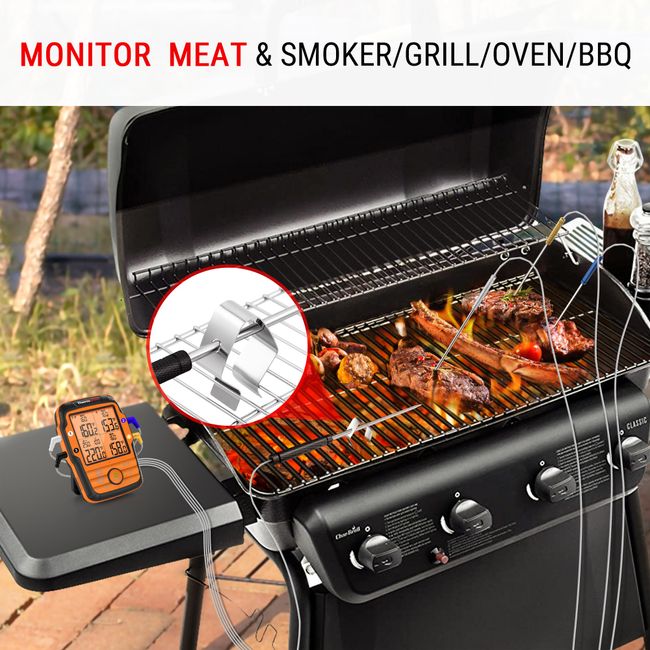 ThermoPro TP17 Digital Backlight Large LCD Display Dual Probe BBQ