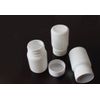 50PCS White Empty Solid Plastic Bottle Case Holder Container Vials Box with Screw Cap for Powder Sample Storage(15ml)
