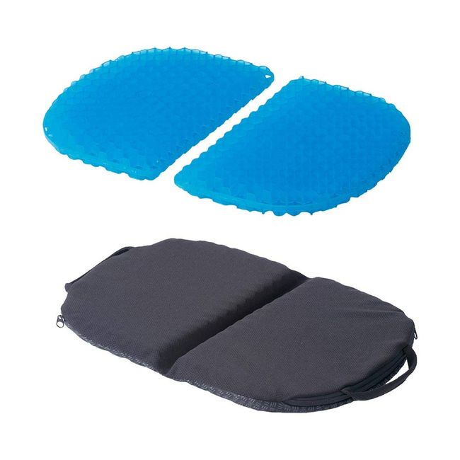 Takeda Corporation CGC3624 Compact Honeycomb Gel Seat Cushion, Blue, 14.2 x 9.4 x 1.0 inches (36 x 24 x 2.5 cm), Lightweight, Foldable