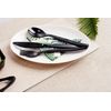 Harfield Polycarbonate Plastic Cutlery Set Yellow 20cm (x4 Sets) Reusable and Virtually Unbreakable