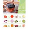 Manual Vegetable Chopper Hand Pull Food Processor Garlic Onion Cutter 500/900ml