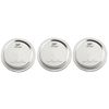 Ball Mason Jar Inner Lid & Ring Set for Regular Mouth Silver (3 Pieces)