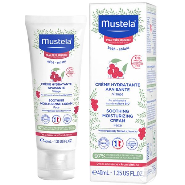 Mustela Mustela Çok Hassas Ciltler için Rahatlatıcı Yüz Kremi 40 ml 1 Paket