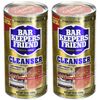Bar Keepers Friend Powder Cleanser 12 Oz - Multipurpose Cleaner & Stain Remover - Bathroom, Kitchen & Outdoor Use - for Stainless Steel, Aluminum, Brass, Ceramic, Porcelain, Bronze and More (2 Pack)
