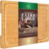 Extra Large Cutting Board, 17.6 Bamboo Cutting Boards For Kitchen With Juice And