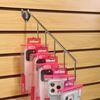 SSWBasics Chrome 5 J-Hook Waterfall for Pegboard - Pack of 5