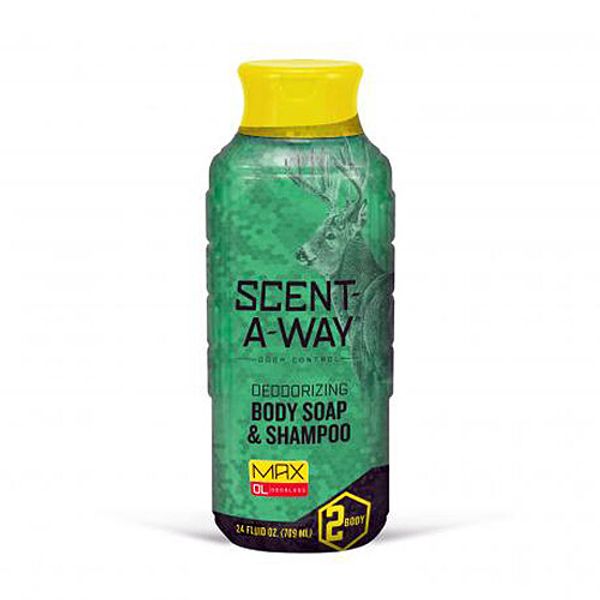 Hunter Specialties Scent-A-Way Deodorizing Body Soap Shampoo Odor Control 24oz