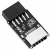 HALOULENI Motherboard USB Front Panel Header Extender - USB 3.1/3.2 Type-C to 9-Pin Internal Header