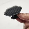 Tooletries – Silicone Face Scrubber - Gentle Exfoliator Pad & Massager - Removes Dead & Dry Skin – Invigorating Addition to Grooming Routine - Soft-Touch Shower & Bathroom Accessory - Charcoal