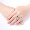 GemShadow Women 925 Sterling Silver Open Hollow Statement Band Leaf Ring
