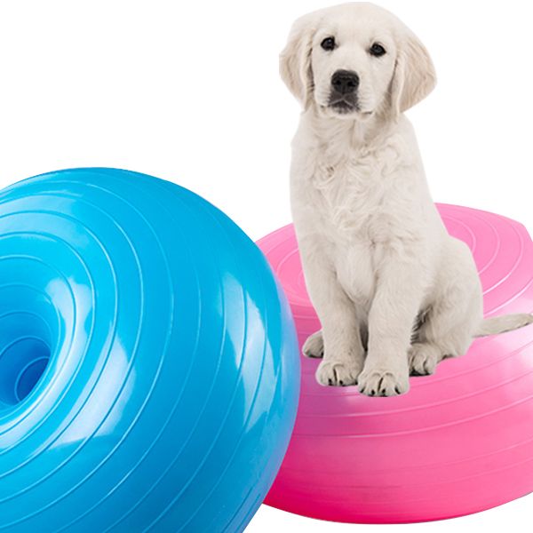 Dog Patella Dislocation Prevention Donut Maintenance Ball Dog Gym Ball Exercise Equipment, Dog Gym Ball Pink