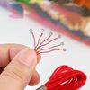 2 Packs 48pcs Embroidery Thread Black,Cross Stitch Threads 8M,Polyester Threads,Sewing Thread,Bracelet Thread for Sewing,Knotting and Crafting