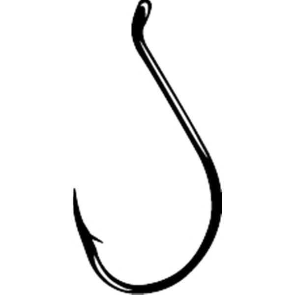 Gamakatsu 25 Pack Octopus Hook (Black, 6)