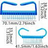 2 Pcs Nail Clean Brush - Large & Small Handle Scrubbing Brush for Acrylic Nails