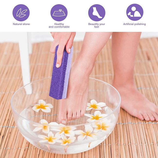 Foot Pumice Stone for Feet Dead Skin Callus Remover Scrubber Pedicure  Exfoliator Tool 3Pcs