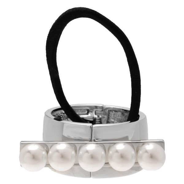 L. Erickson Pearl Bar Pony Cuff - Cream Pearl/Silver