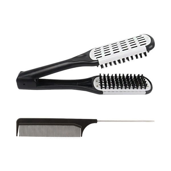 1 Piece Straightening Comb, Comes With 1 Piece Steel Pin Comb, Styling Brush, Hair Straightener, Hair Styling Brush, Easy-Grip Hair Brush, Bristle Brush, Hair Styling Tools