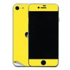 dec - Skin Seal, Compatible with iPhone SE (2nd Generation) (3rd Generation), Double-Sided Only Decorative Sheet, Protective Cell Phone Sticker, Bubbleless, Yellow (Solid Color Sand Pattern)