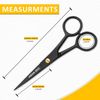 5" Professional Beard & Mustache Scissors Set with Beard Comb & Mustache Comb – 