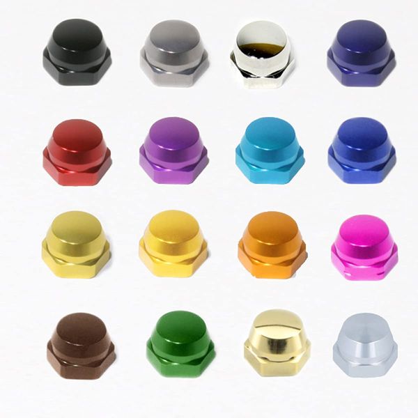 [Avail] Handle Lock Nut Single Item M8 [Abu Daiwa Common Type] For Left Handle, Sky Blue