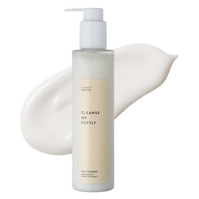 SIORIS Cleansing Milk, Low pH High Moisturizing Milk Cleanser, Cleanse, Me Softly, Milk Cleanser, 6.8 fl oz (200 ml) (Genuine Japanese Product) Makeup Remover, Makeup Remover, Skin Care, Moist