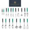 MasterClass MCSERVSPNBLK Colour-Coded Catering-Quality Stainless Steel Serving Spoon, 35 cm (14") - Black (General)