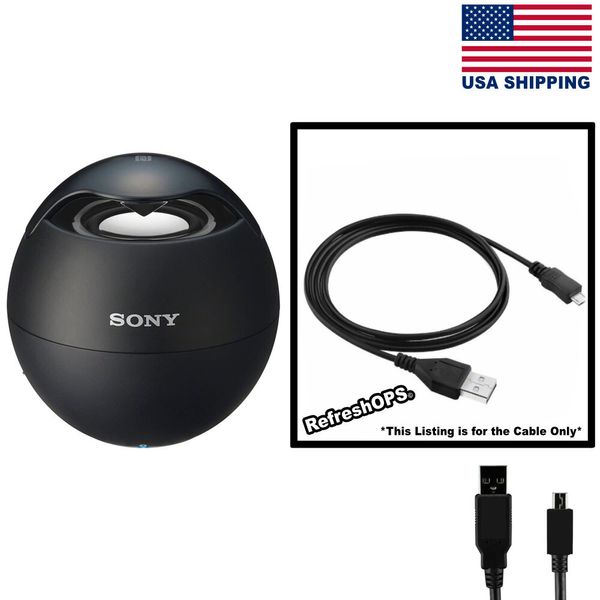 Sony SRSBTV5Waterproof Wireless SpeakerUSB Cable Transfer Cord Replacement
