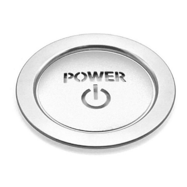 ideamall Engine Start Button Cover Starter Start Button Car Button Ring Set (Silver)