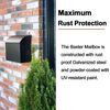 Baxter Extra Large Capacity Mailbox - Extra Large Mailboxes for outside Wall Mou