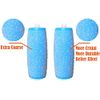 Hsthe Sea 10 Pack Extra Coarse Mineral Replacement Rollers Smooth Pedi Replacement Roller Head Refills for Smooth Callus Remover Refill Rollers, Black