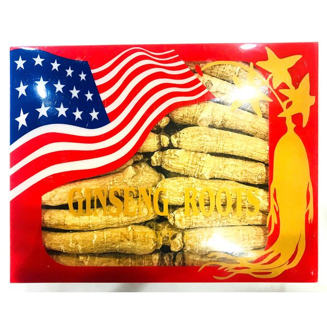 American Wisconsin Ginseng Root Long Thin 6-8 Year (4 Oz.) (4 Boxes (16 oz))