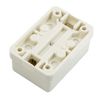 Maxar Electric Double Outlet for Electrical Installation, White, 1 Piece