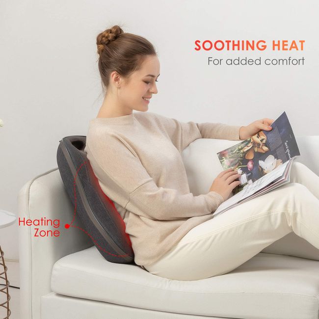 Shiatsu Back Massager with Heat,Comfier Heated Back Massager Pad