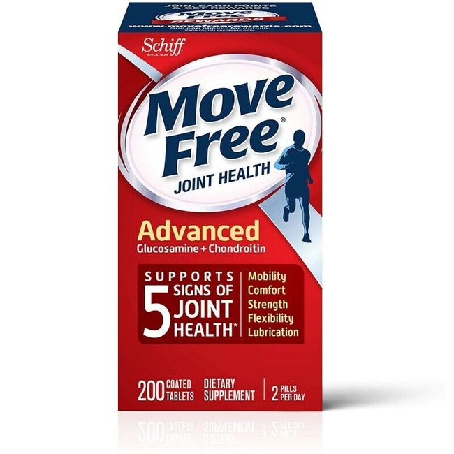 SCHIFF Move Free Advanced Glucosamine & Chondroitin 200 tablet EXP 09/2025