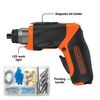 BLACK+DECKER 4V MAX* Cordless Screwdriver with Picture-Hanging Kit (BDCS40BI)