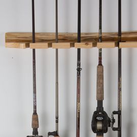 Rush Creek Creations 2-Piece 6 Fishing Rod Rack Storage Wall Mount - E –  EveryMarket