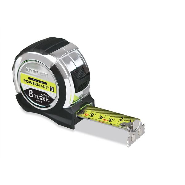 Komelon MPT826E PowerBlade Tape 8m / 26ft (Width 27mm), Multi, 8m/26ft