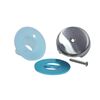 Big Single Hole Overflow Gasket Kit with Overflow Cover (Chrome)