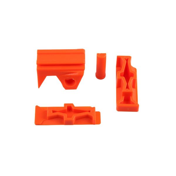 WORKER Mod Front and Side Rail Adapter Picatinny Base Set for Nerf Stryfe Color Orange