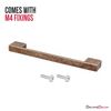 Decoranddecor Dimora D-Shape Cupboard Handles | Rectangular Kitchen Handles for Cupboards | Cabinet Pulls - 160mm, Antique Copper