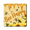 Off The Wall Plates - Bee Happy - Double Gang Blank Cover