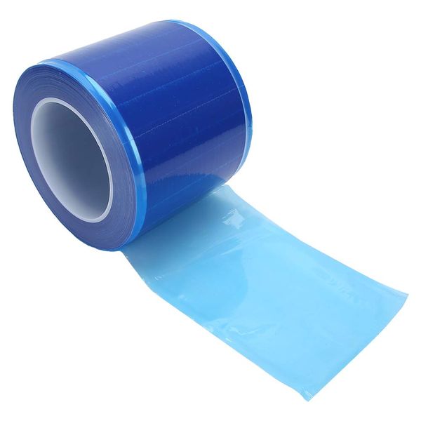 Tattoo Abdeckung Barrierefolie Tattoo Wrap, Tattoo Barrier Film, 1200 Blatt pro Rolle Wasserdichte Barrier Film Roll Einweg Frischhaltefolie für Augenbrauen Lippen Permanent Make-Up (Blau)