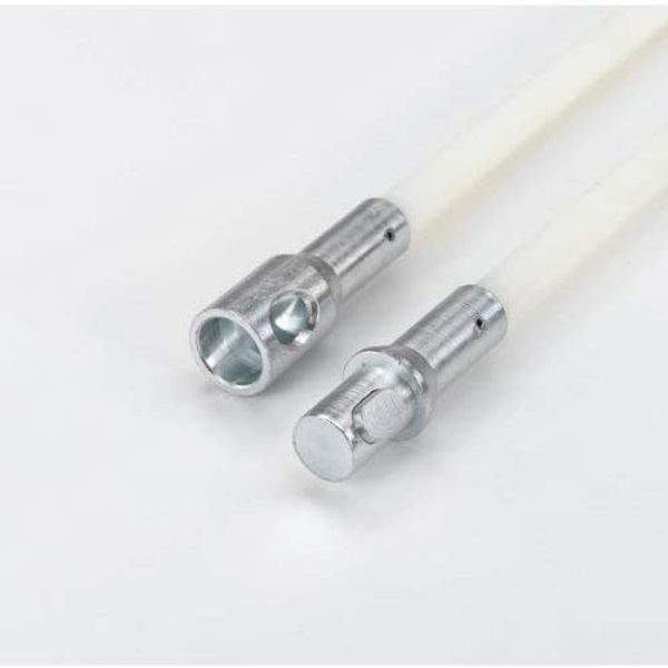 1/2" ButtonLock SLICK White Co-Polymer Rods, 3 Feet