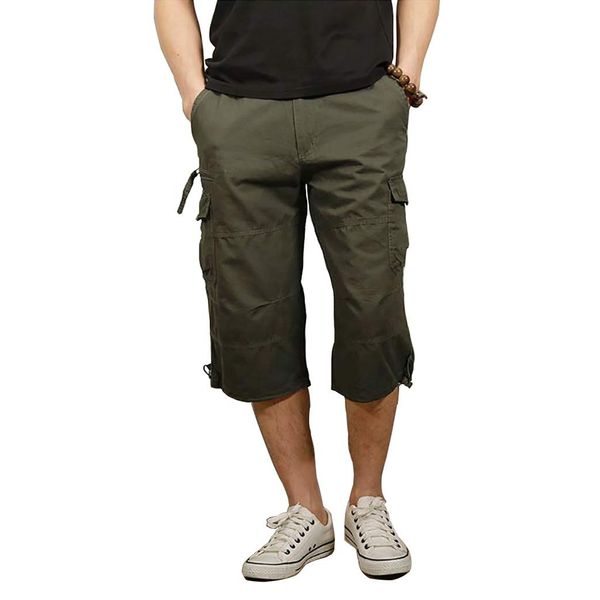 Cargo Shorts Mens Premium Cargo Work Shorts Relaxed Fit Outdoor Multi Pocket Capris Pants