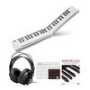Carry On 49 Key Foldable Digital Piano with Headphones and Accessory Bundle