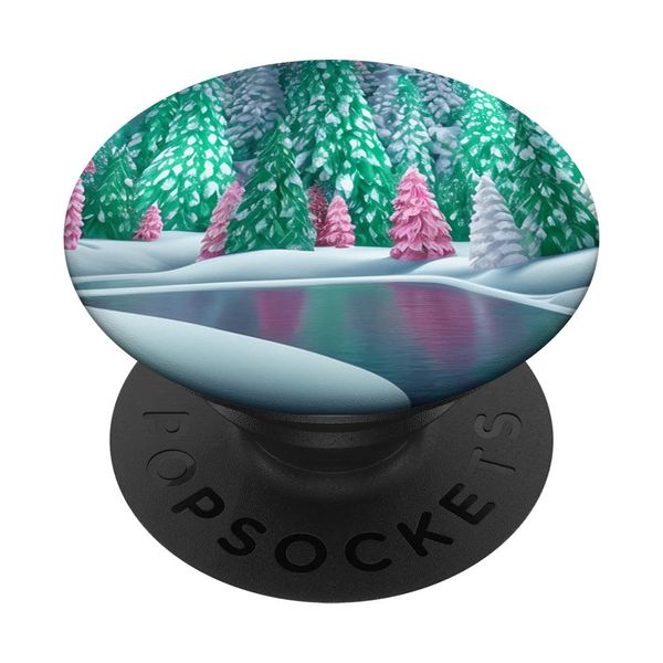 Winter Peppermint Forest PopSockets Swappable PopGrip