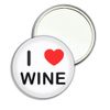 I Love Wine - 77mm Round Compact Mirror