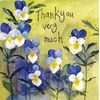 ALEX CLARK Thank You Pansies Card