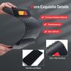 2 Pack Garage Car Parking Mat w/2 Mounting Method Reflective Strip Stopper Black